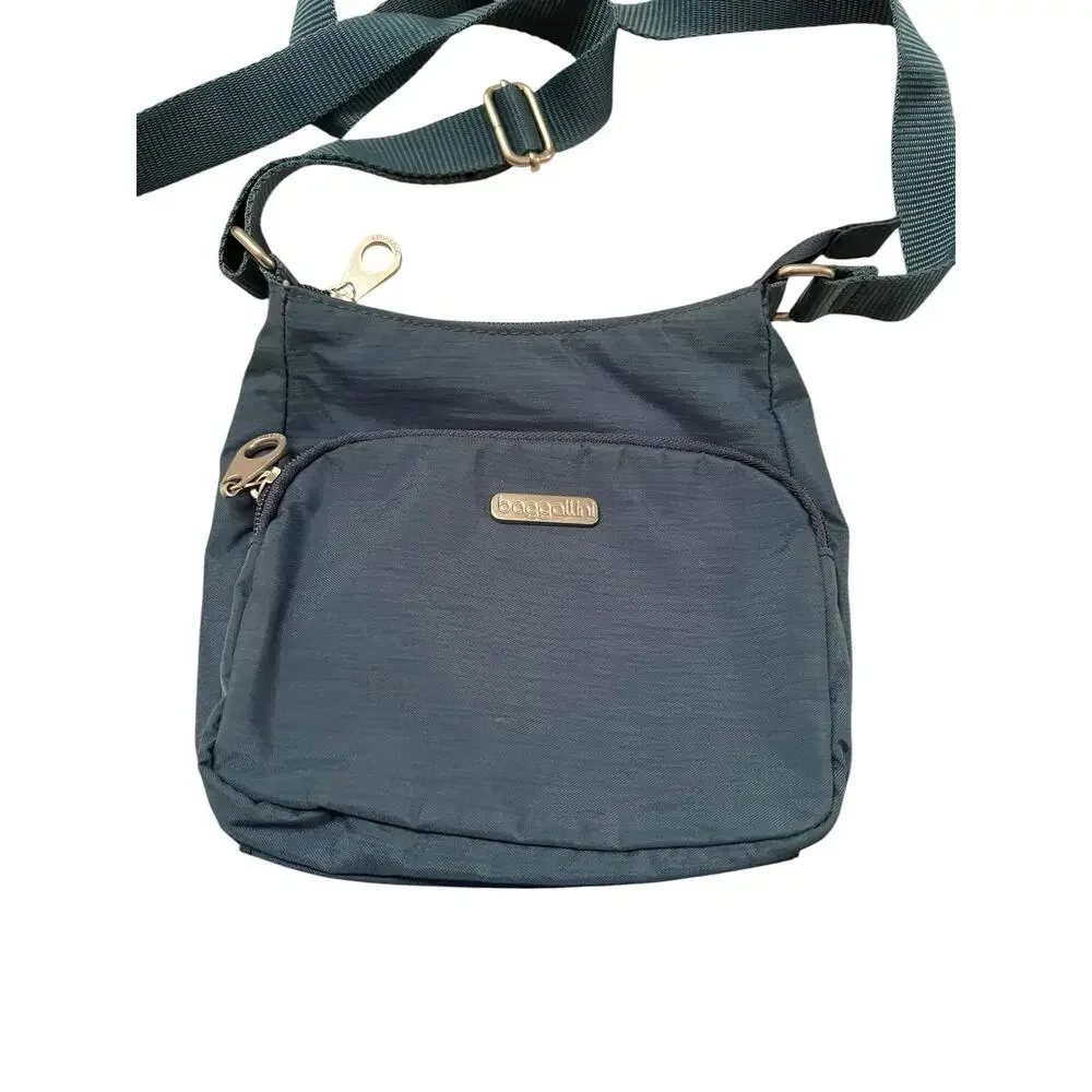 Baggallini Joey Bagg Pacific Blue adjustable lightweight crossbody travel bag